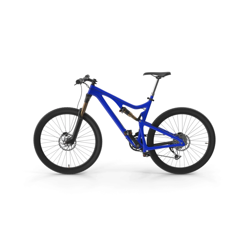 Кобальтово-синій гірський велосипед